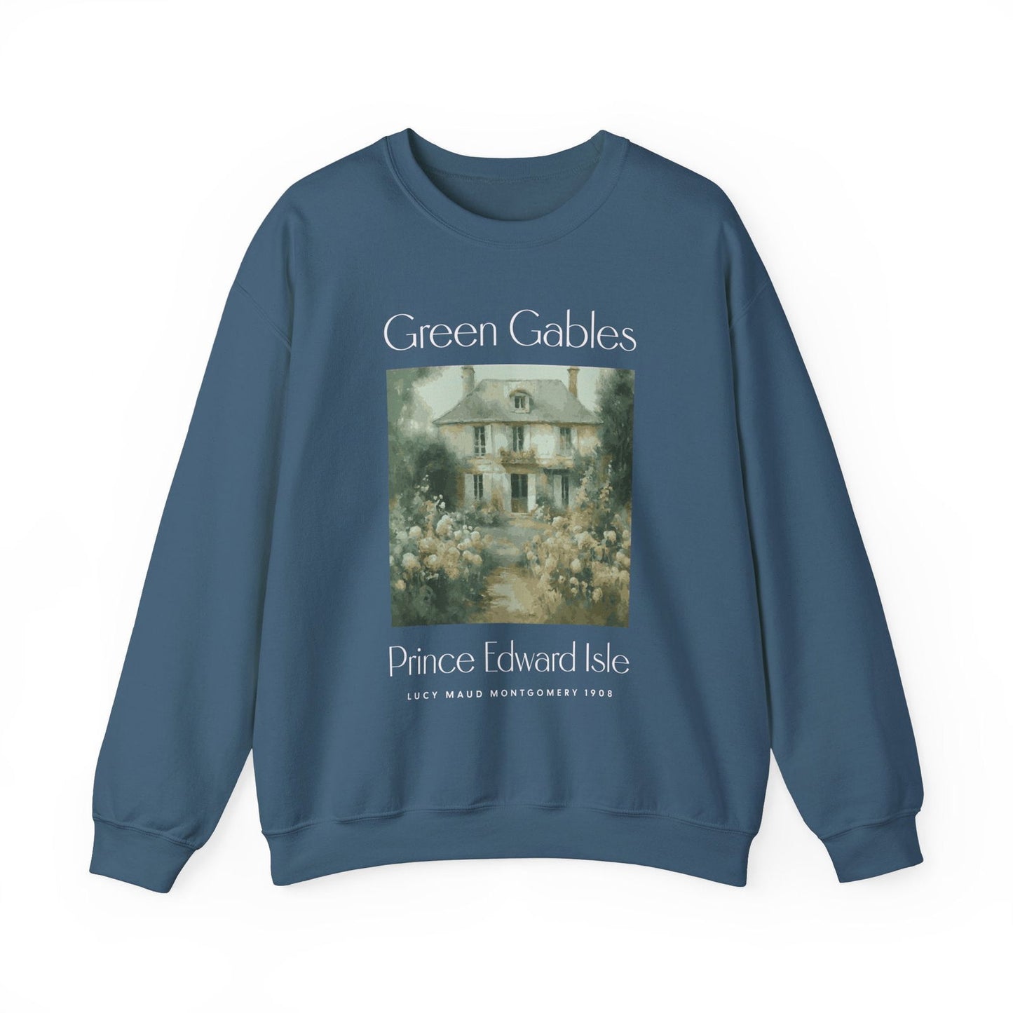 Anne Of Green Gables Sweatshirt Gift For Green Gables Fan Anne With An E Anne Shirley Prince Edward Island Gift For Book Lover Bookish Gift Sweatshirt Printify S Indigo Blue
