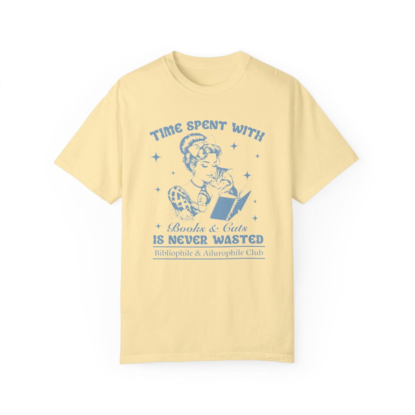 Books And Cats Retro TShirt Bookish Cat Lover Shirt Reader Lover Bookish Gift For Librarian Shirt Romance Fantasy Trending Now Book Club T-Shirt Printify