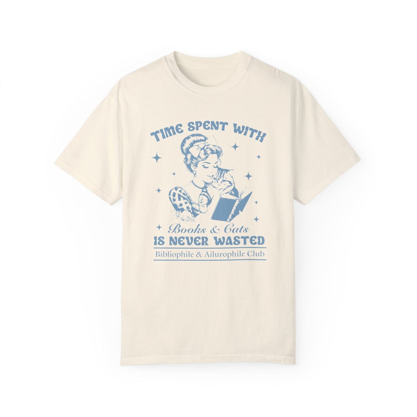 Books And Cats Retro TShirt Bookish Cat Lover Shirt Reader Lover Bookish Gift For Librarian Shirt Romance Fantasy Trending Now Book Club T-Shirt Printify