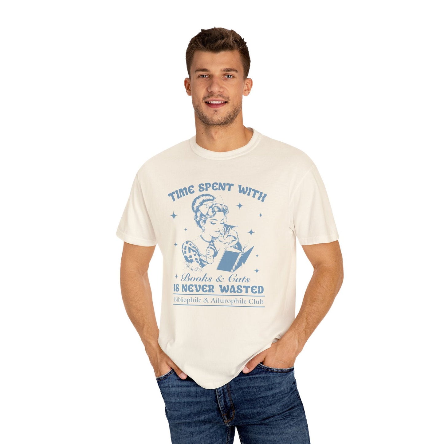 Books And Cats Retro TShirt Bookish Cat Lover Shirt Reader Lover Bookish Gift For Librarian Shirt Romance Fantasy Trending Now Book Club T-Shirt Printify
