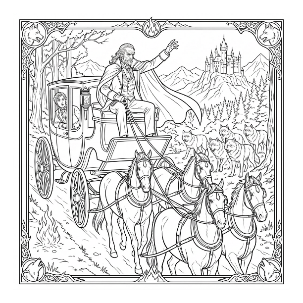 Dracula: The Complete Gothic Story Colouring Book