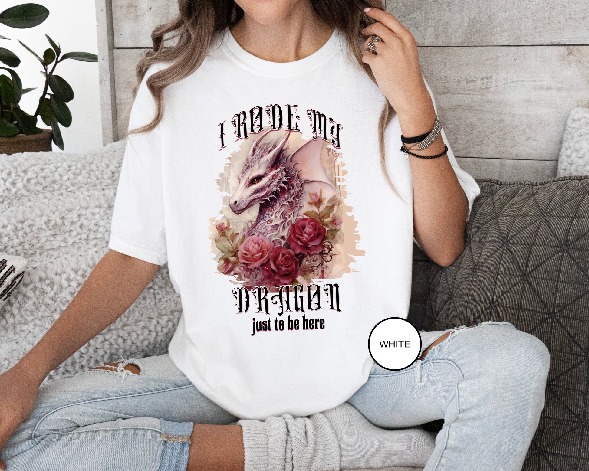 Renaissance Faire T-Shirt Coquette Dragon Shirt Renfaire Festival Tee Fantasy Shirt Gift for Dragon Lovers Unique Graphic Party T-Shirt T-Shirt Printify