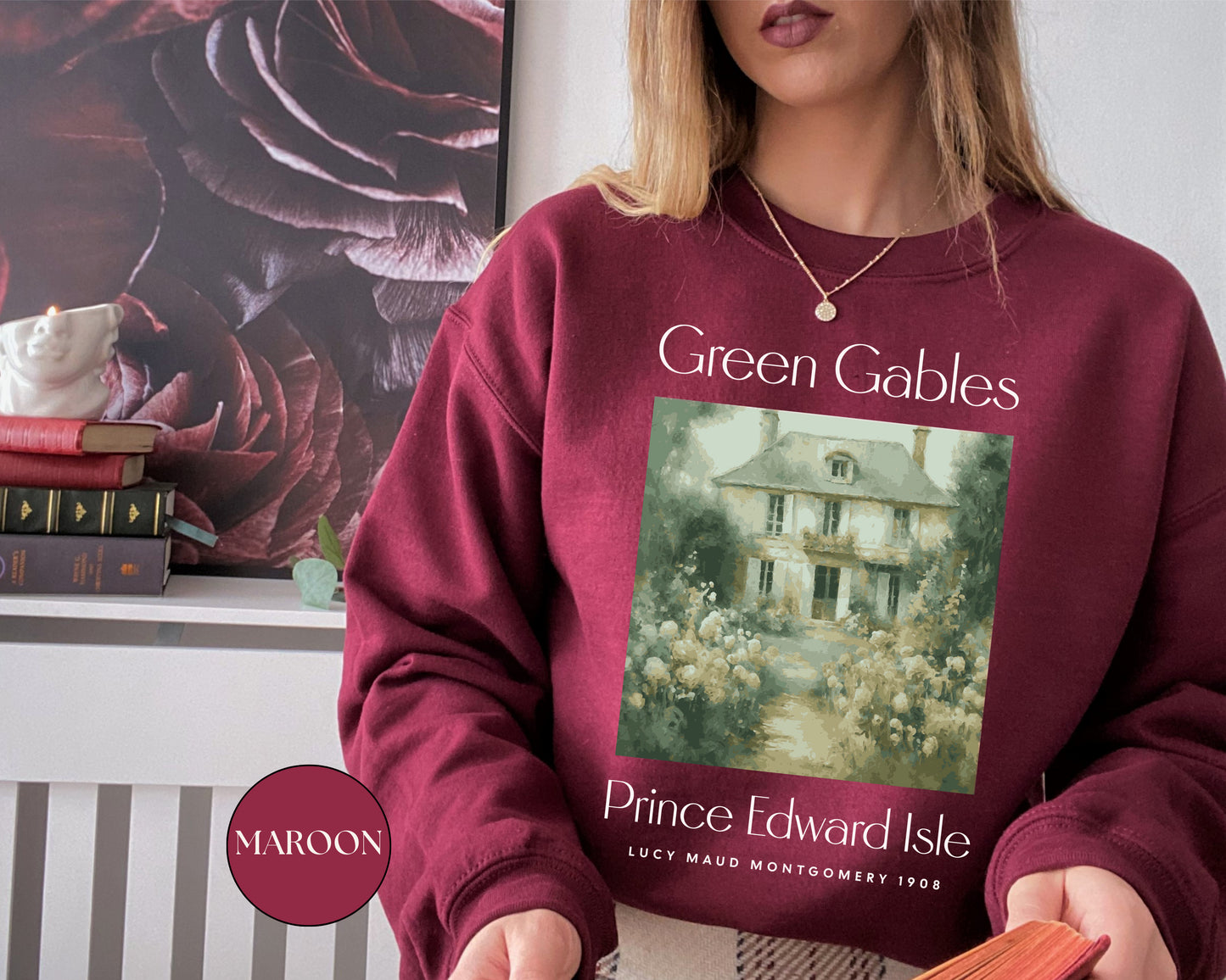 Anne Of Green Gables Sweatshirt Gift For Green Gables Fan Anne With An E Anne Shirley Prince Edward Island Gift For Book Lover Bookish Gift Sweatshirt Printify