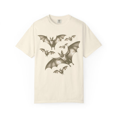 Bat Retro Goth TShirt Vintage Grunge Style Bat Shirt For Halloween Party Spooky Vibes Witchy Dark Academia Comfort Colors Oversized Shirt T-Shirt Printify