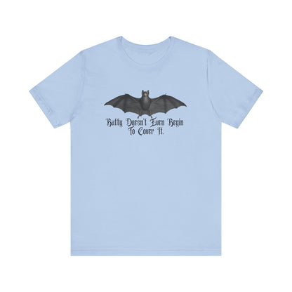 Halloween Vintage Flying Bat TShirt, Spooky Season Tee, Trick or Treating Shirt, Halloween Party T-Shirt, Batty & Funny T Shirt T-Shirt Printify Baby Blue XS 