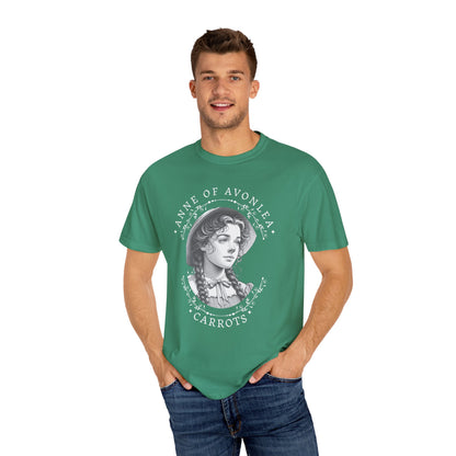 Vintage Anne of Avonlea T-Shirt, Anne of Green Gables Merch Literary Gift Book Lover Tee Anne With An E Carrots Design L.M. Montgomery Fan T-Shirt Printify