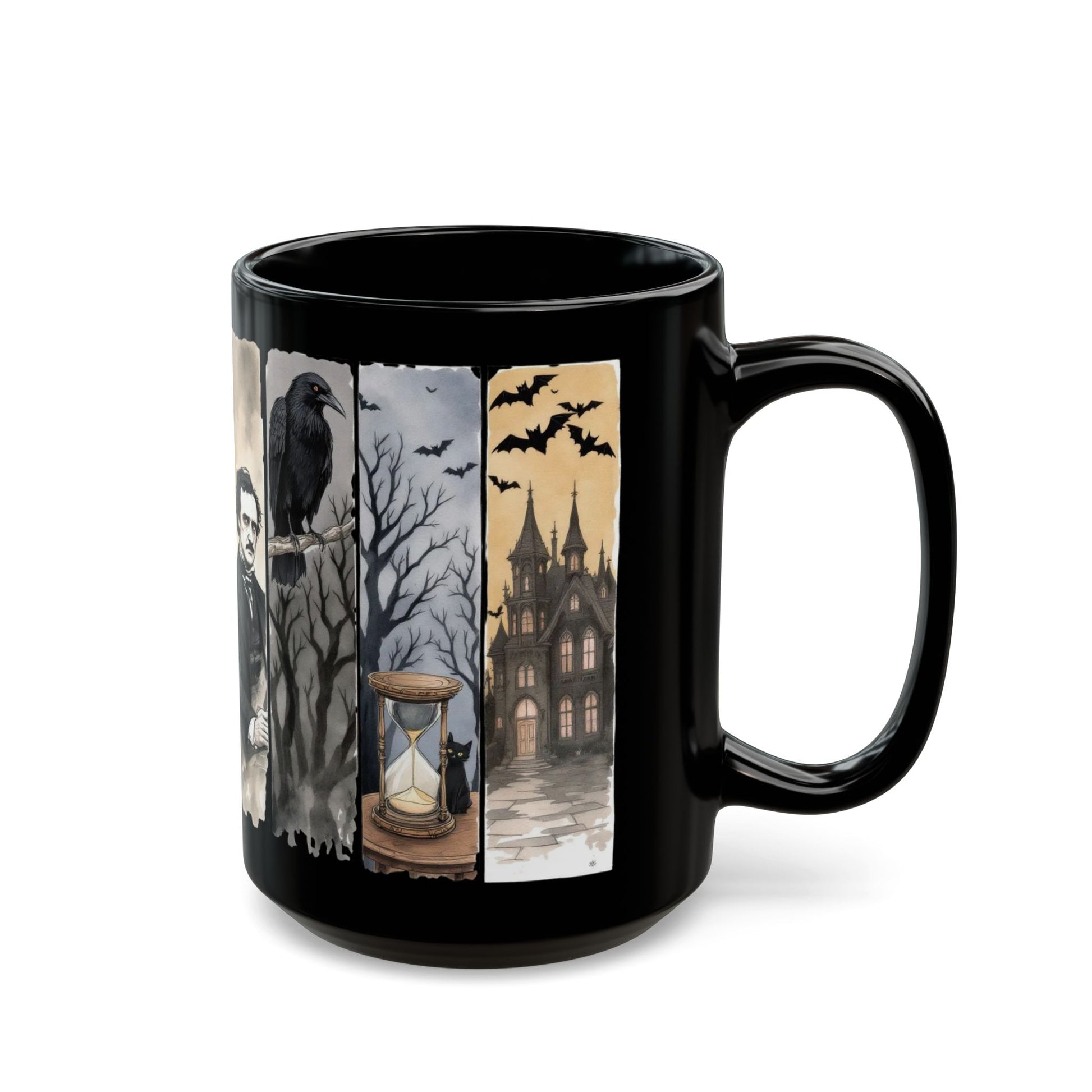 Edgar Allan Poe Mug Gothic Literary Gift For Book Lover Dark Academia Macabre Fall Coffee Cup Halloween Poetember Party Gift For Bookclub Mug Printify