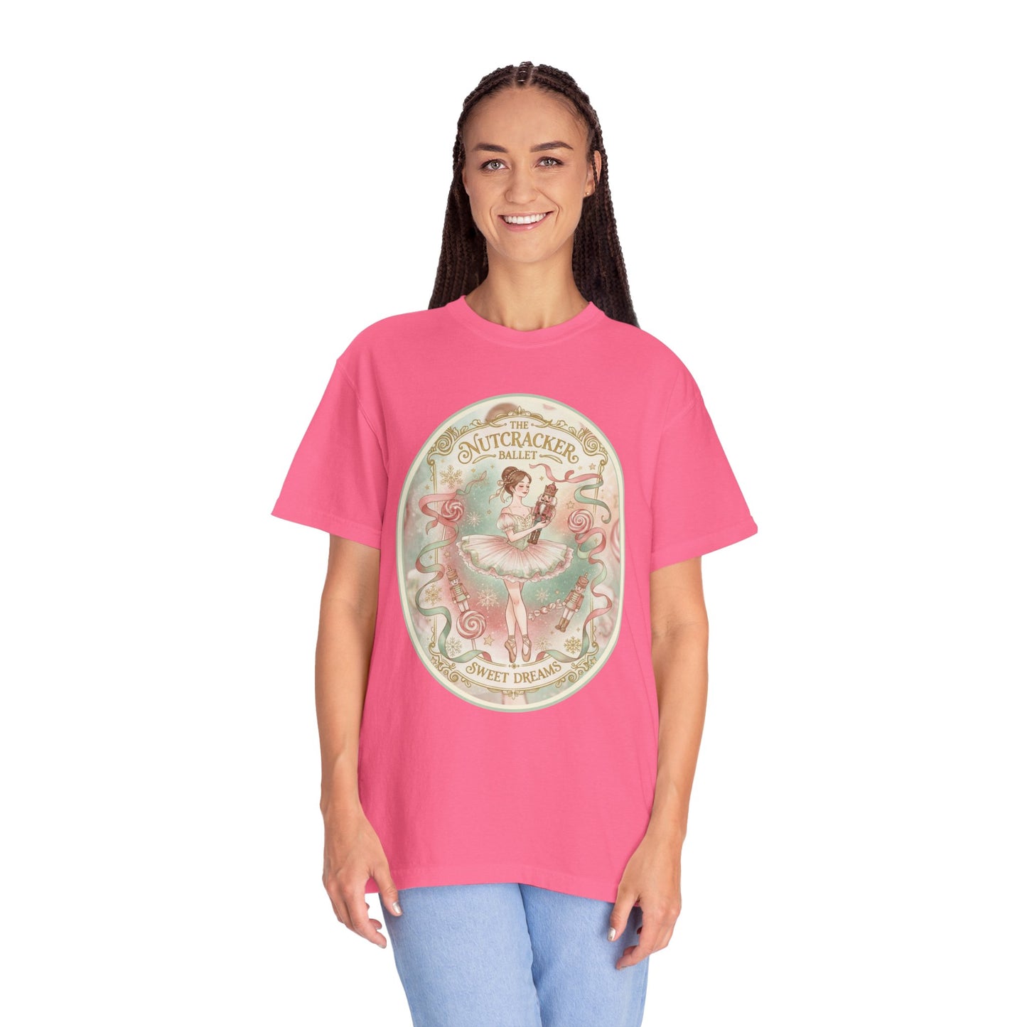 Nutcracker Ballet T-Shirt, Sugar Plum Fairy Christmas Tee, Holiday Dance Shirt, Coquette Pastel Christmas Gift