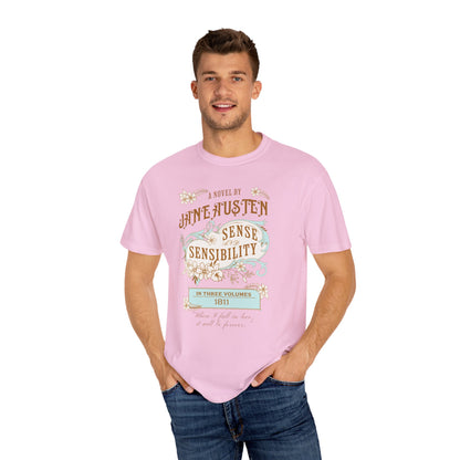 Sense and Sensibility Jane Austen Fan Gift For Historical Romance Reader T-Shirt Printify   