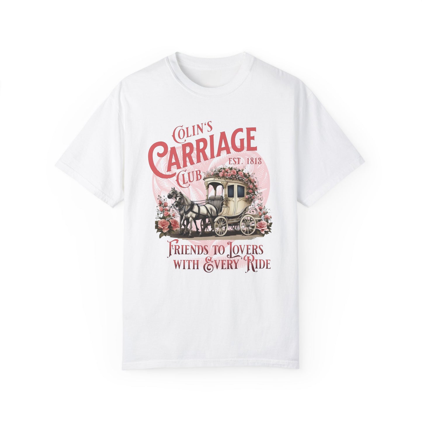 Colins Carriage Club Shirt Regency England Ton Society Gift For Bridgerton Fan Historical Drama Penelope Romance Reader Gift Bookclub Gift T-Shirt Printify White S 