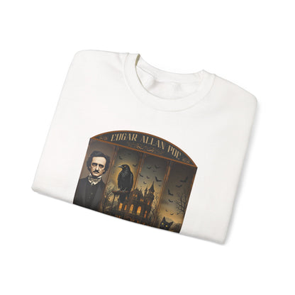 Edgar Allan Poe Sweatshirt The Raven Nevermore Gothic Horror Sweater Dark Academia Macabre Halloween Gift for Book Lovers Birthday Christmas Sweatshirt Printify