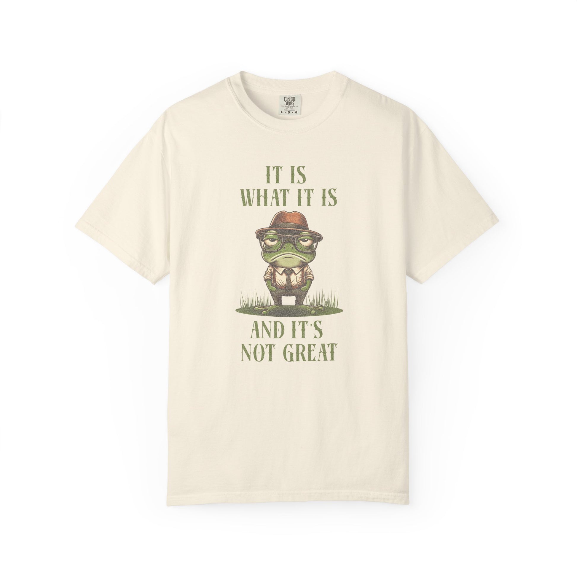 Funny Frog T-Shirt Retro Froggy Meme Shirt Vintage Frog And Toad Aesthetic Frog Lover Gift For Her Calm Vibes Birthday Viral Trendy Shirt T-Shirt Printify Ivory S