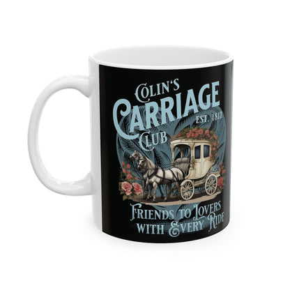 Colins Carriage Club Mug Regency England Ton Society Gift For Bridgerton Fan Historical Drama Penelope Romance Reader Gift Bookclub Gift Mug Printify 11oz  