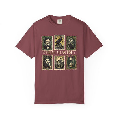 Edgar Allan Poe T-Shirt Gothic Graphic Tee The Raven Nevermore Quote Horror Literature Shirt Dark Academia Aesthetic Halloween Party Gift T-Shirt Printify Vineyard S