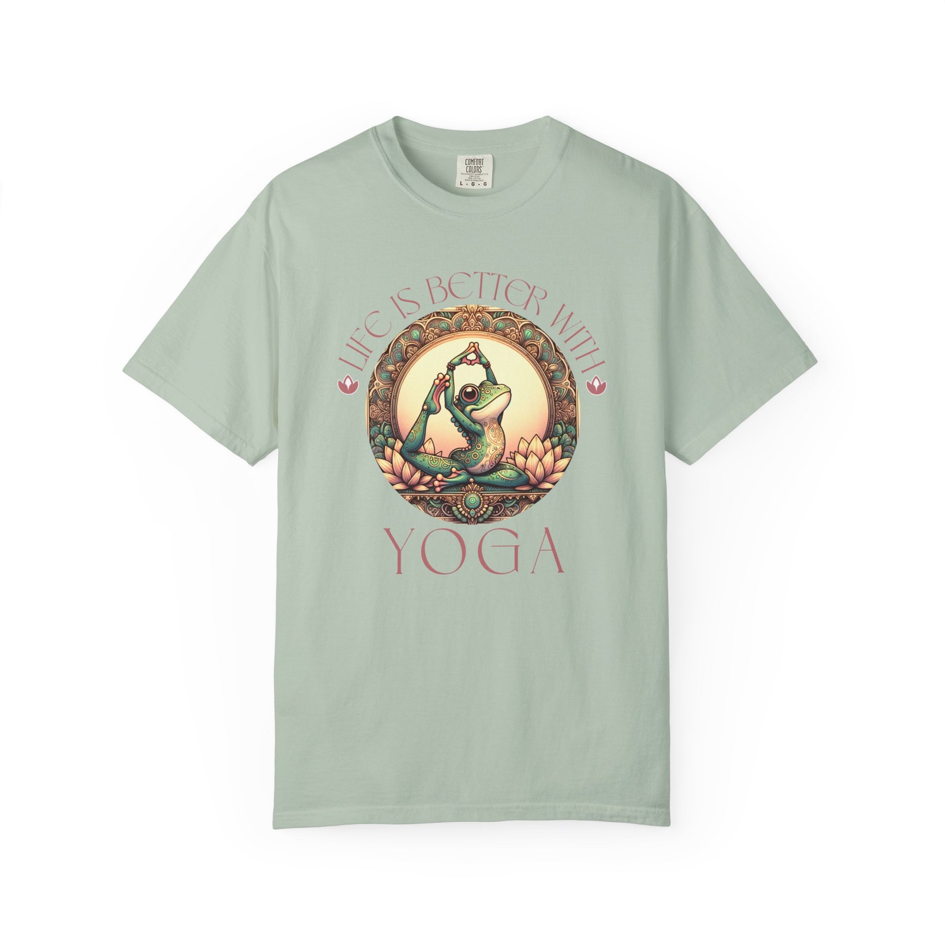 Yoga Frog Life Is Better With Yoga Unisex T-Shirt, Casual Wear, Highlander Fan Gift, T-Shirt Printify Bay S