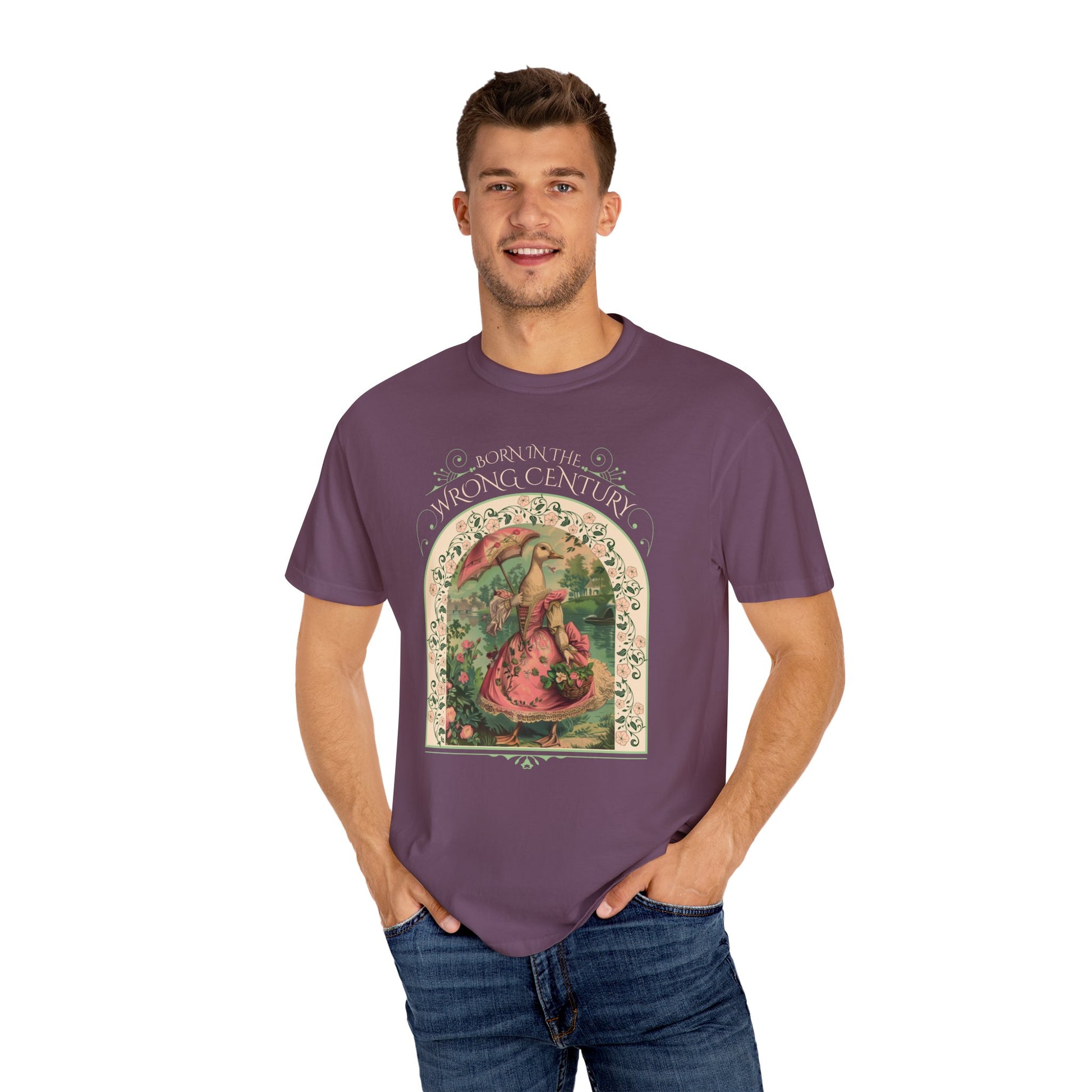 Historical Romance Reader TShirt Gift For Regency Victorian Period Goose Lover Shirt Regency Romance Book Gift For Her Vintage Goose Design T-Shirt Printify   