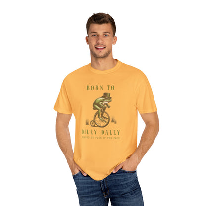 Dilly Dally Frog T-Shirt Retro Froggy Meme Shirt Vintage Frog And Toad Aesthetic Frog Lover Gift For Her Vibes Birthday Viral Trendy Shirt T-Shirt Printify