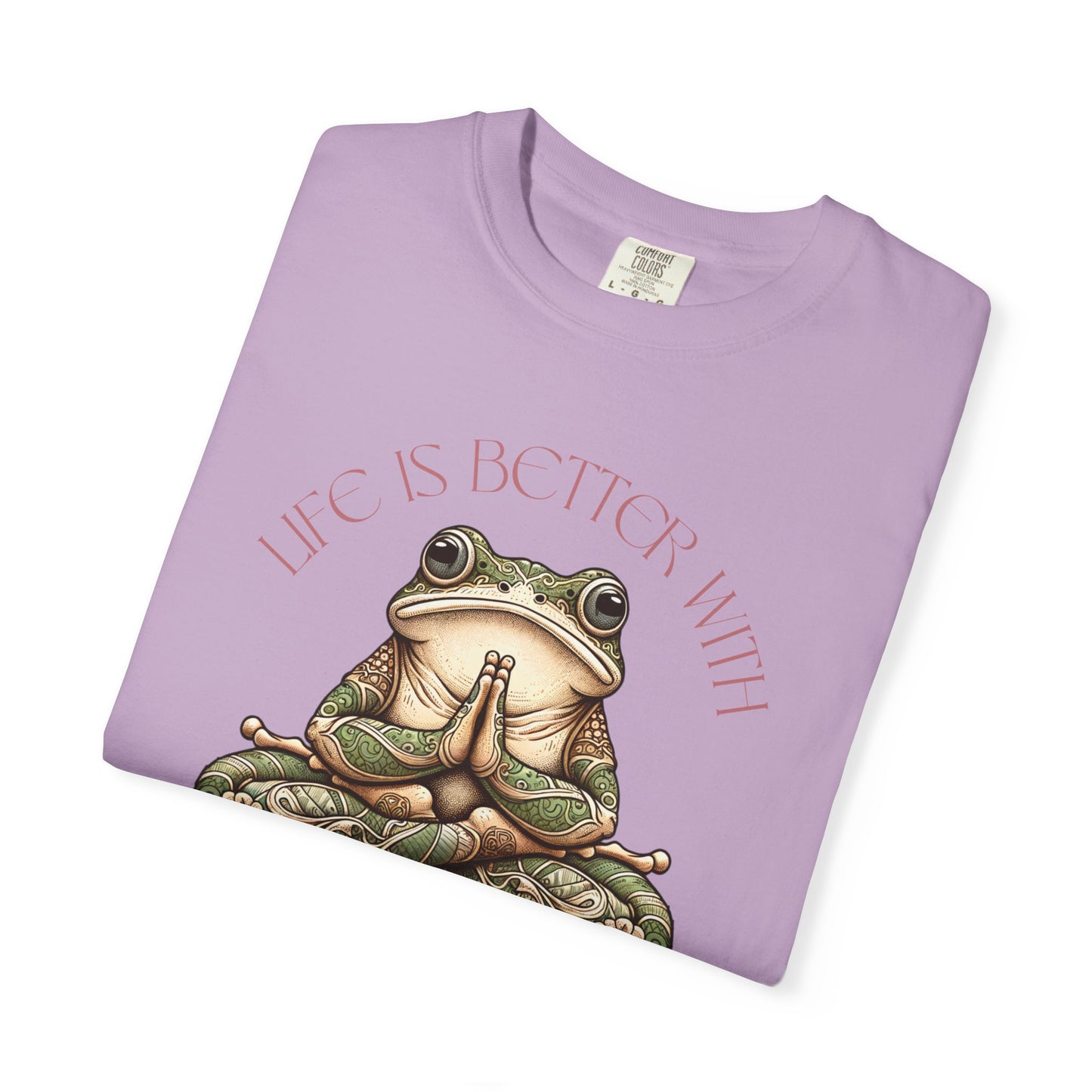 Pink Yoga Frog Life Is Better With Yoga Unisex T-Shirt, Casual Wear, Highlander Fan Gift,