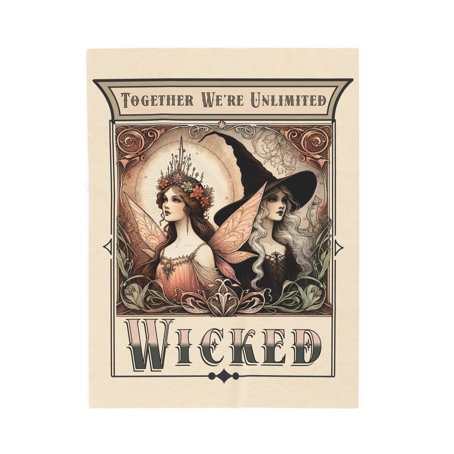 Wicked Velveteen Blanket - Perfect for Book Lovers, Gifts for Sisters, Home Decor, Reading Nook, Cozy Nights All Over Prints Printify 30" × 40"