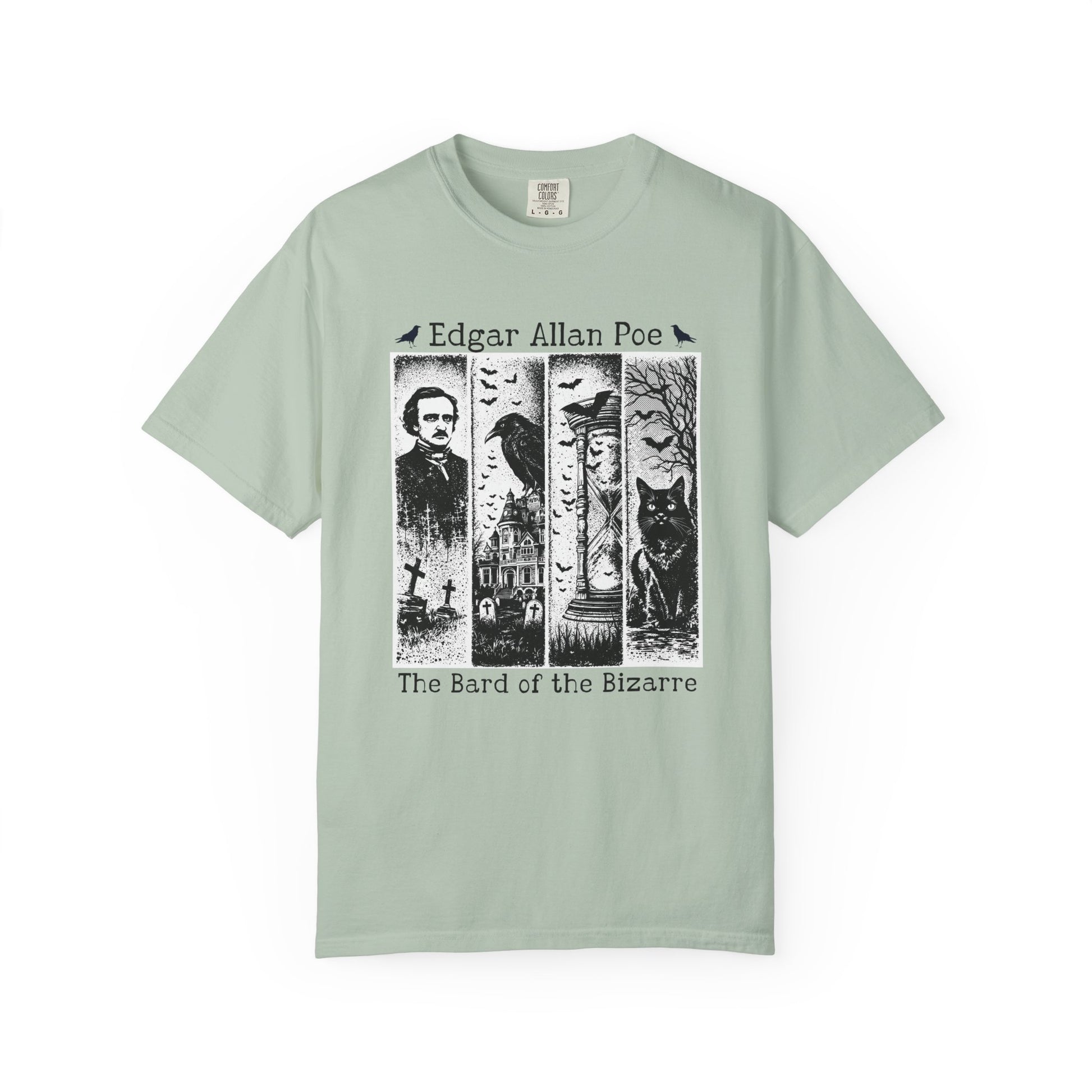 Edgar Allan Poe T-Shirt Gothic Graphic Tee The Raven Nevermore Quote Horror Literature Shirt Dark Academia Aesthetic Halloween Party Gift T-Shirt Printify Bay S
