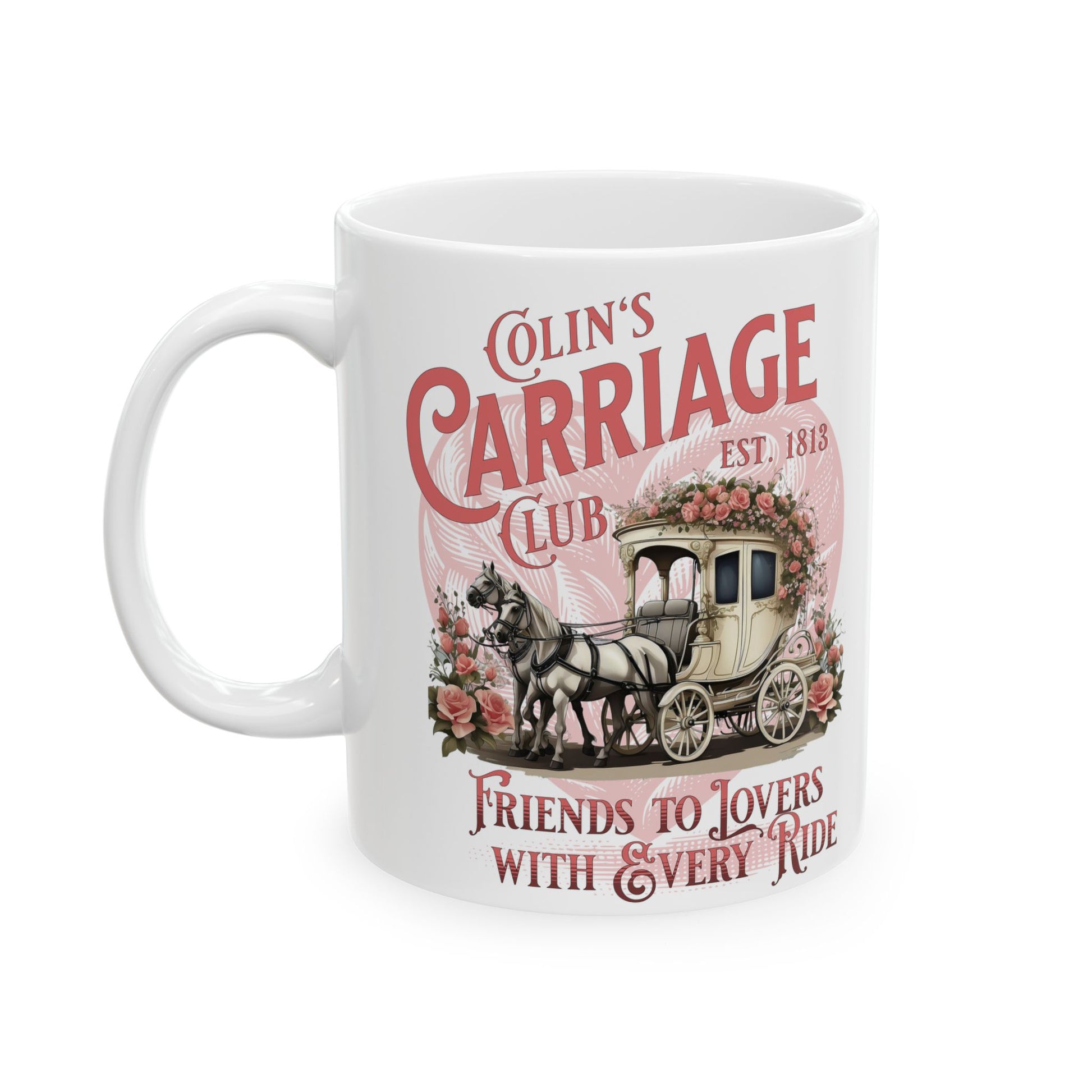 Colins Carriage Club Mug Regency England Ton Society Gift For Bridgerton Fan Historical Drama Penelope Romance Reader Gift Bookclub Gift Mug Printify 11oz  