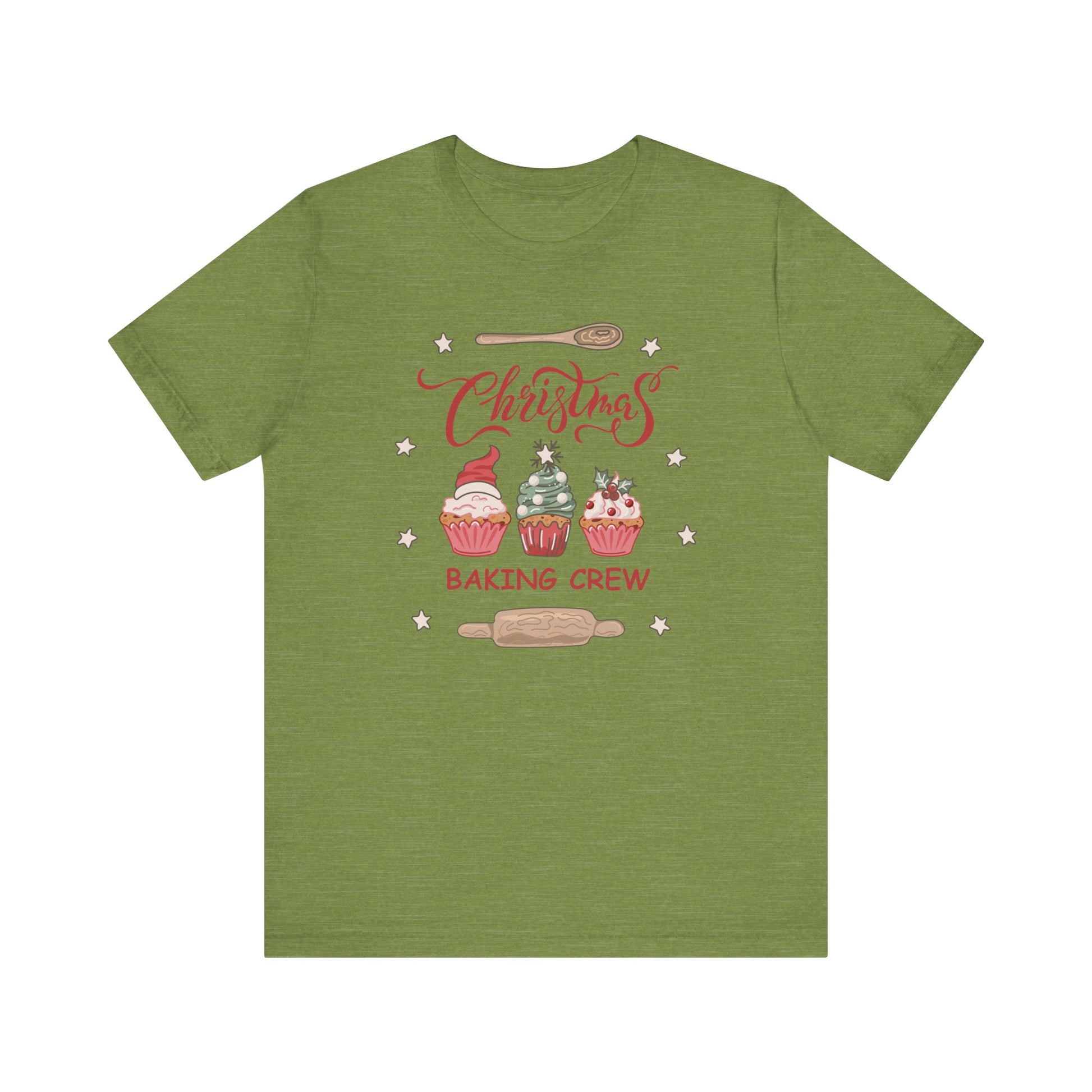 Christmas Baking Team Shirt, Christmas Baking Crew Matching TShirt, Christmas Baking Shirt, Family Christmas Shirts, Christmas Cookie Crew T-Shirt Printify Heather Green XS 