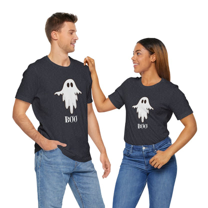 Halloween Ghost  TShirt,  Cute Ghost Shirt, Spooky Season Tee, Halloween Party T-Shirt, Autumn Style T Shirt, Trick or Treating Style, T-Shirt Printify   