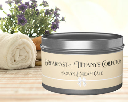 Breakfast At Tiffany's Candles Personalized Gift For Bridal Shower Birthday Party Wedding Soy Candle Favors Engagement Shower Hostess Gift Home Decor Printify   