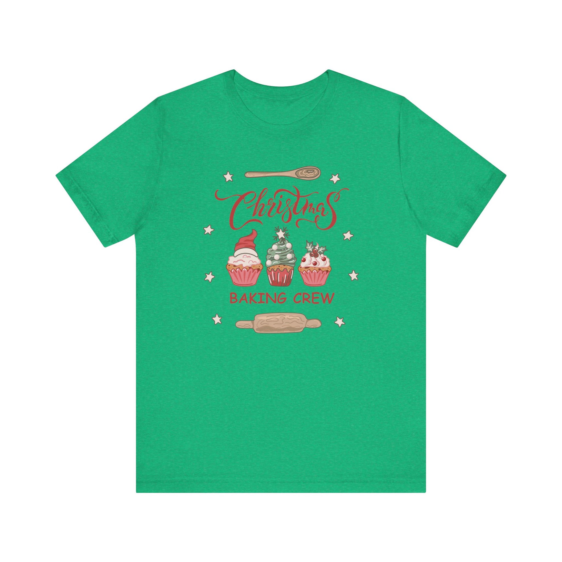 Christmas Baking Team Shirt, Christmas Baking Crew Matching TShirt, Christmas Baking Shirt, Family Christmas Shirts, Christmas Cookie Crew T-Shirt Printify Heather Kelly XS 