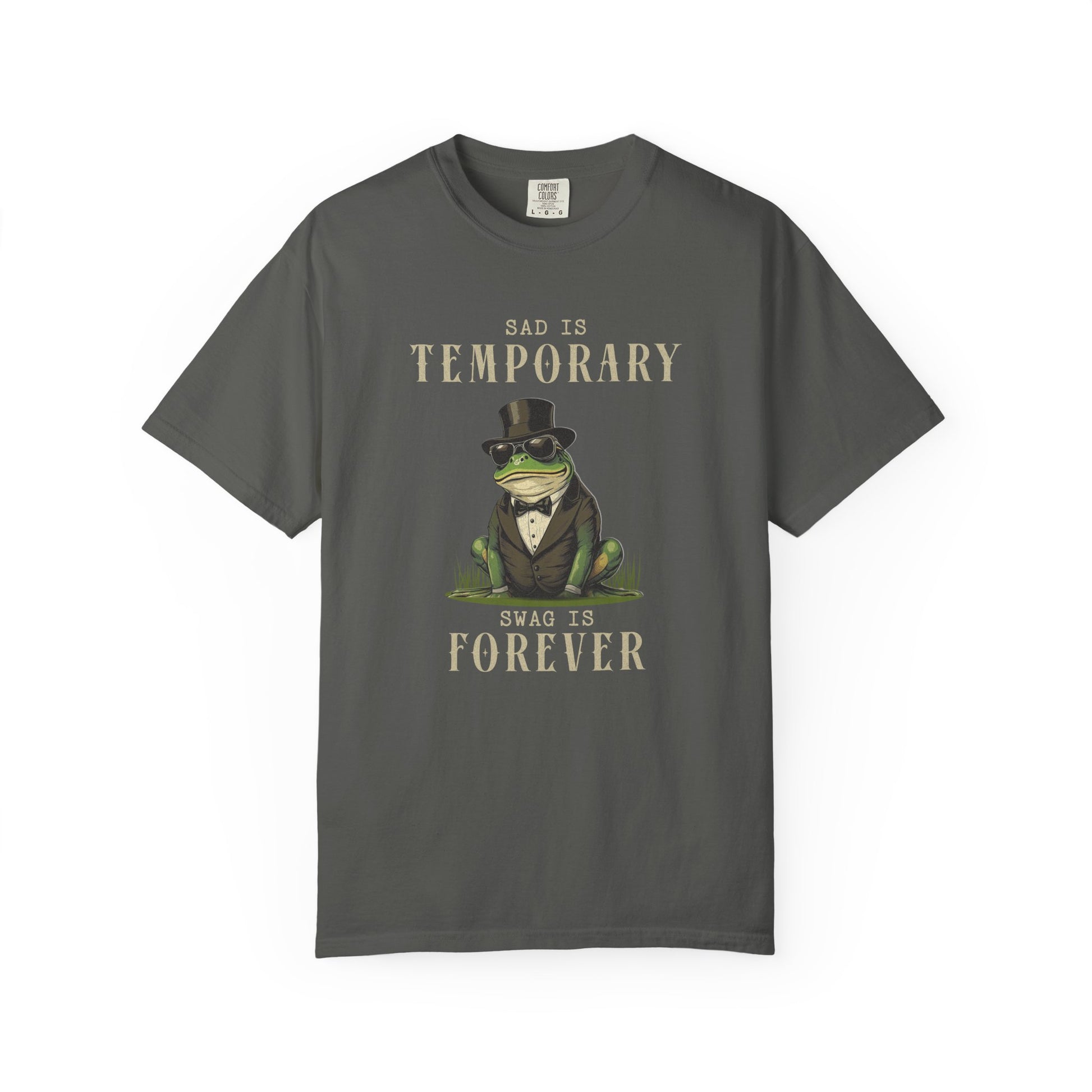 Funny Frog T-Shirt Retro Self Care Froggy Meme Shirt Vintage Frog And Toad Aesthetic Frog Lover Gift For Her Birthday Viral Trendy Shirt T-Shirt Printify Pepper S