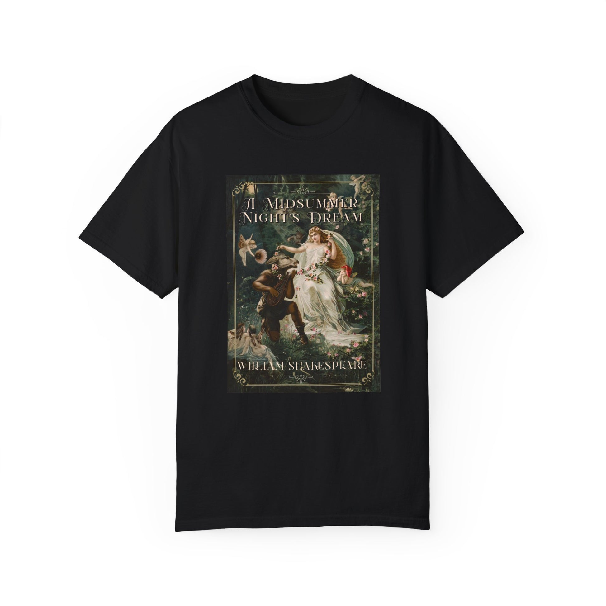 A Midsummer Niight's Dream TShirt William Shakespeare Fan Gift Theatre Lovers Shirt Dark Academia Gift Bookish Merch Playwrite Actor Gift T-Shirt Printify Black S 