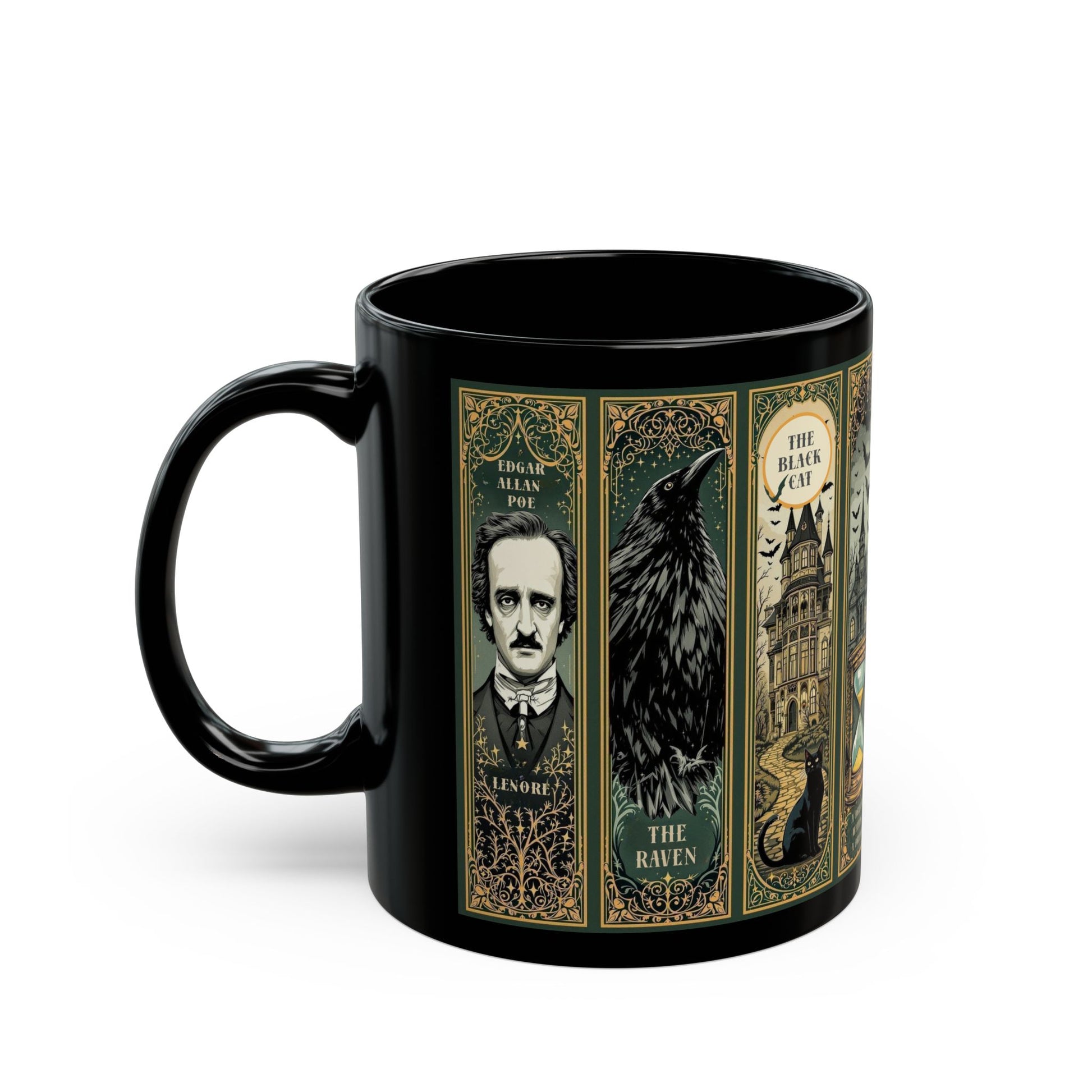 Edgar Allan Poe Mug Gothic Literary Gift For Book Lover Dark Academia Macabre Fall Coffee Cup Halloween Poetember Party Gift For Bookclub Mug Printify