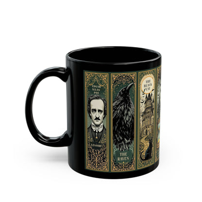 Edgar Allan Poe Mug Gothic Literary Gift For Book Lover Dark Academia Macabre Fall Coffee Cup Halloween Poetember Party Gift For Bookclub Mug Printify