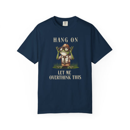 Funny Frog T-Shirt Retro Vibes Froggy Meme Shirt Vintage Frog And Toad Aesthetic Frog Lover Gift For Her Birthday Viral Trendy Shirt T-Shirt Printify True Navy S