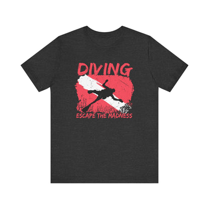 Scuba Diving Gift, Scuba Diving Shirt, Scuba Diver Gift, Diver TShirt, Gifts For Scuba Divers, Ocean Scuba Diving Shirt, Ocean Life Gear T-Shirt Printify Dark Grey Heather XS 