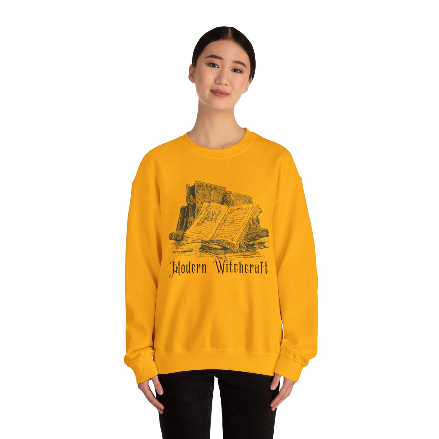 Halloween Vintage Witches Spell Books Sweatshirt, Spooky Season Sweater, Trick or Treating Shirt, Halloween Goth, Dark Academia Sweatshirt Sweatshirt Printify   