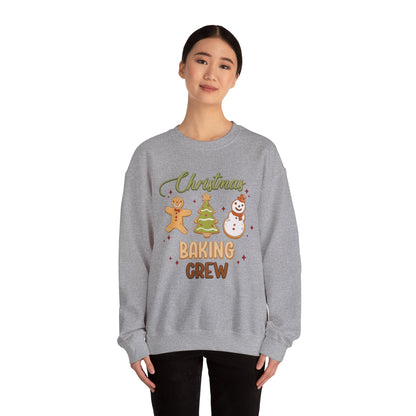 Christmas Baking Crew Sweatshirt, Christmas Baking Team Matching Sweater, Christmas Baking Women's Christmas Shirts, Christmas Cookie Crew Sweatshirt Printify   