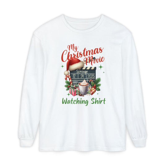 Unisex Garment-dyed Long Sleeve T-Shirt Long-sleeve Printify White S