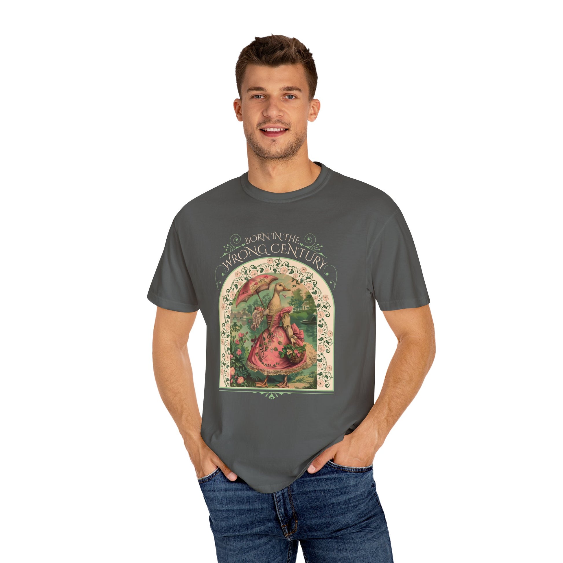 Historical Romance Reader TShirt Gift For Regency Victorian Period Goose Lover Shirt Regency Romance Book Gift For Her Vintage Goose Design T-Shirt Printify   