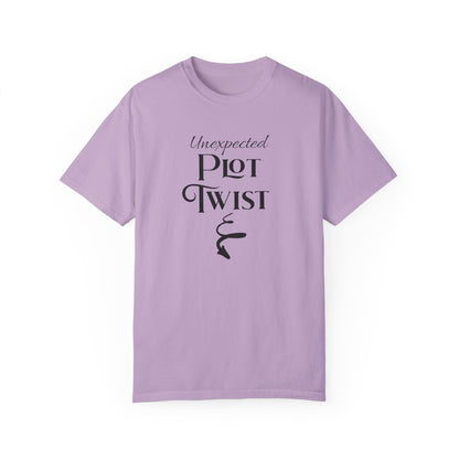 Plot Twist T-Shirt Author Shirt Pregnancy Announcement For Expecting Blog Writers Journalists Gift For Her Baby Shower Gift Baby Reveal T-Shirt Printify   