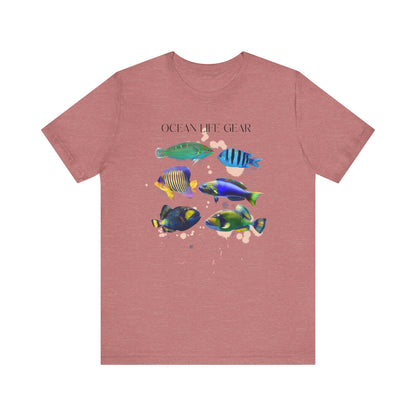 Scuba Diving Gift, Snorkel Tee, Scuba Diving Shirt, Scuba Diver Gift, Ocean Lover TShirt, Gifts For Snorkeler Scuba Divers, Ocean Life Gear T-Shirt Printify Heather Mauve XS 