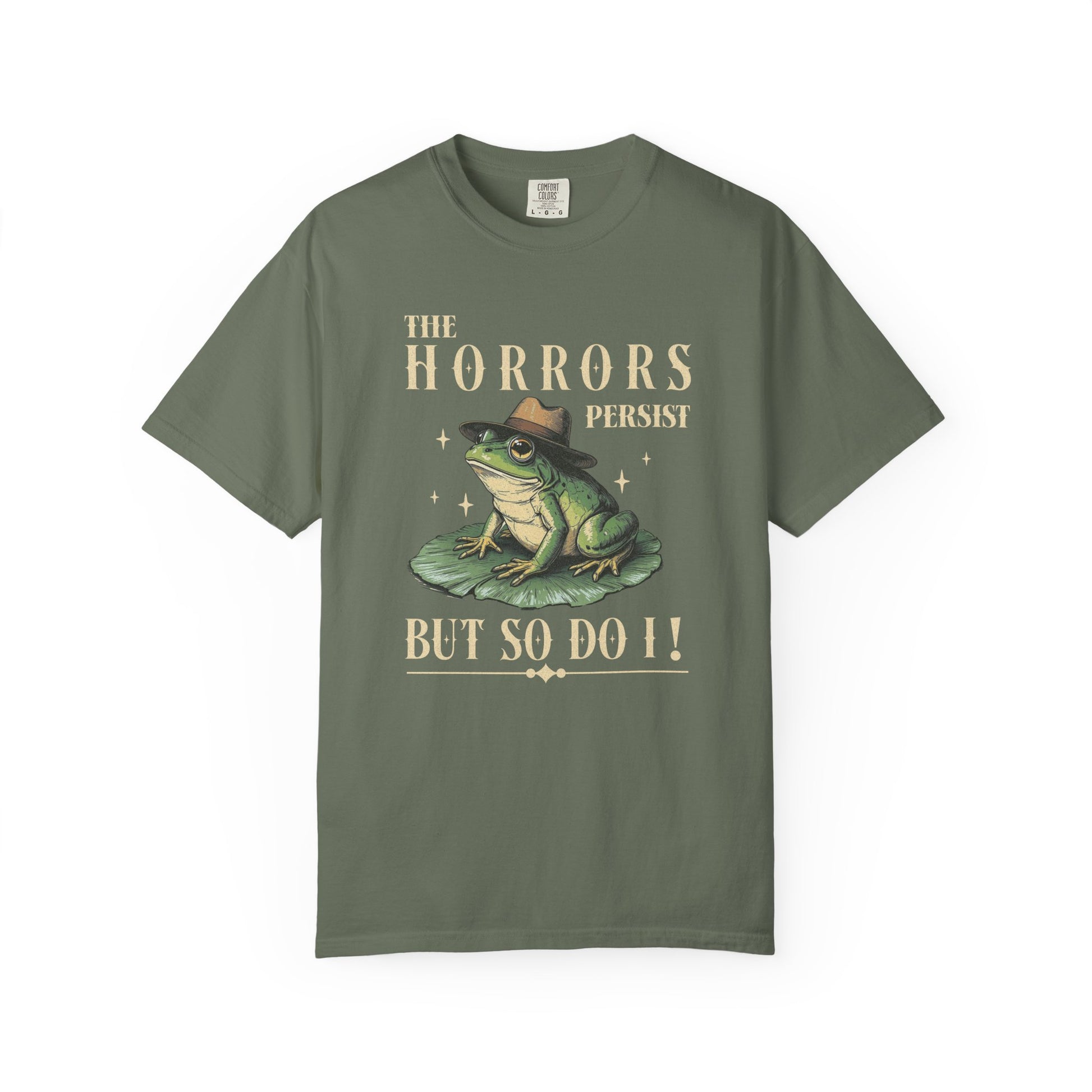 Funny Frog T-Shirt Retro Positive Vibe Froggy Meme Shirt Vintage Frog And Toad Aesthetic Frog Lover Gift For Her Birthday Viral Trendy Shirt T-Shirt Printify Moss S