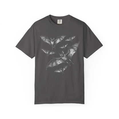 Bat Retro Goth TShirt Vintage Grunge Style Bat Shirt For Halloween Party Spooky Vibes Witchy Dark Academia Comfort Colors Oversized Shirt