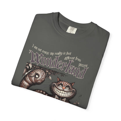 Cheshire Cat Alice in Wonderland TShirt Comfort Colors Oversized T-Shirt Dark Academia Mad Hatter Tea Party Bookish Book Lover Booktok Gift