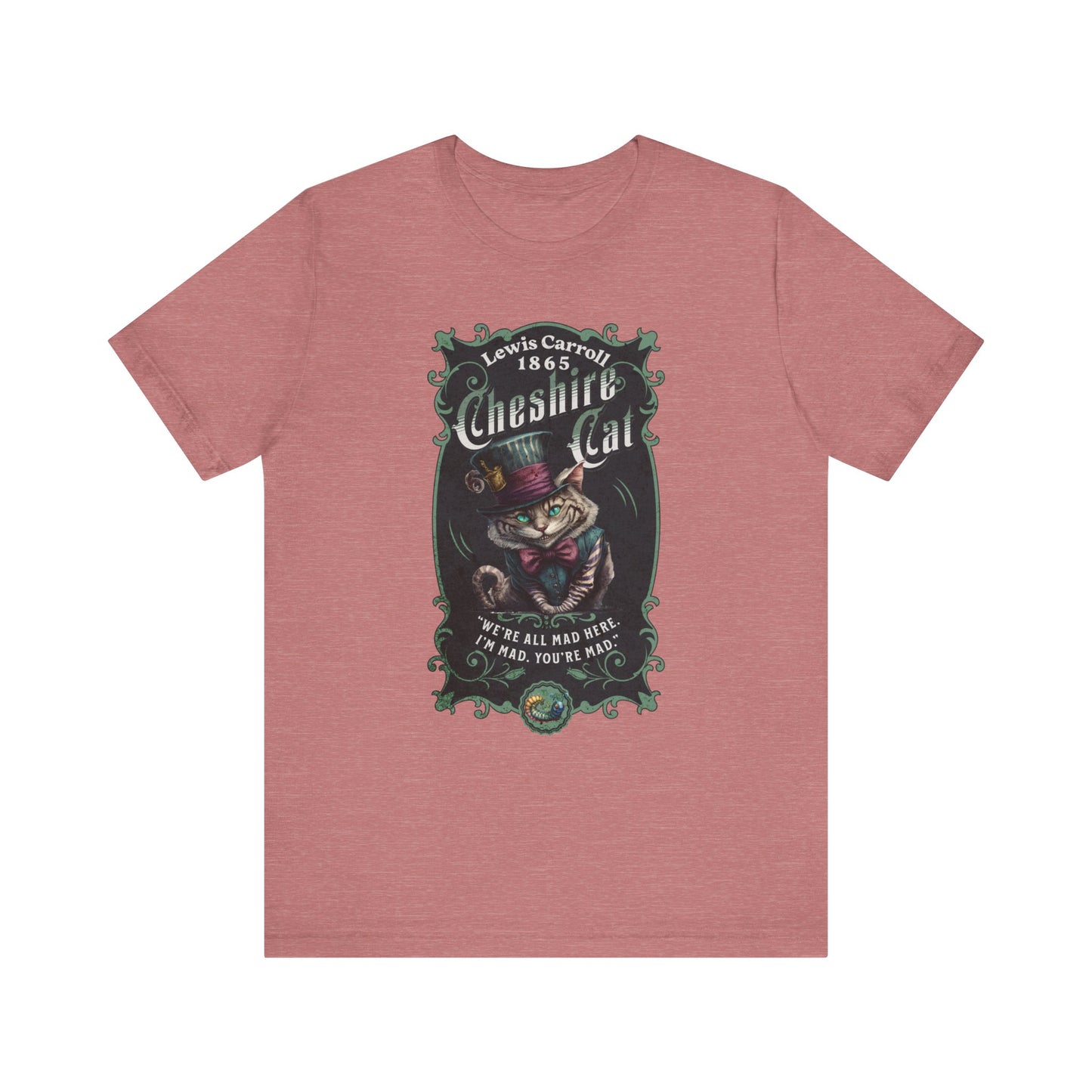 3001 Unisex Jersey Short Sleeve Tee Alice in Wonderland T-Shirt Printify Heather Mauve S 