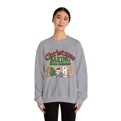 Christmas Baking Team Sweatshirt, Christmas Baking Crew Matching Sweater, Christmas Baking Women's Christmas Shirts, Christmas Cookie Crew Sweatshirt Printify   