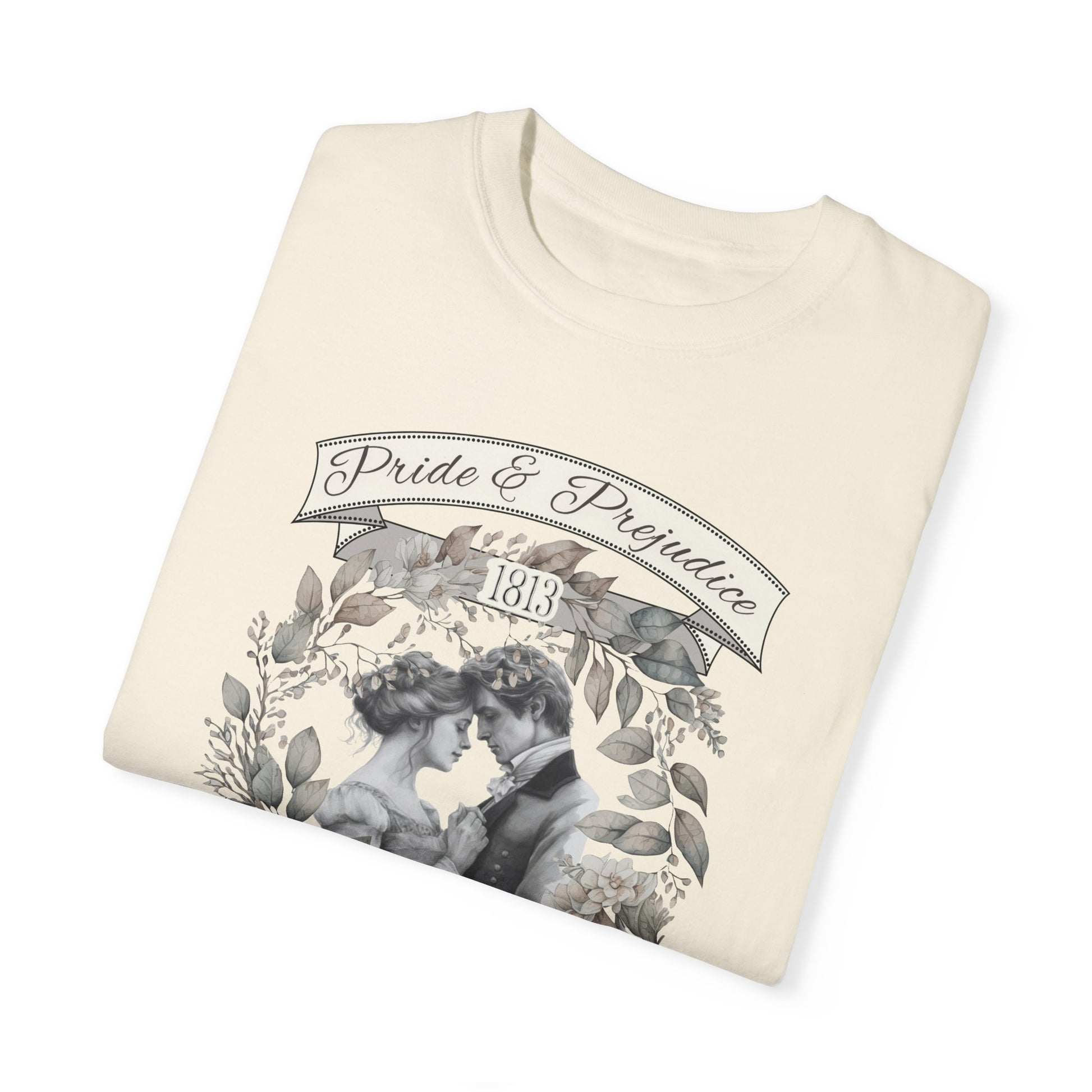 Jane Austen TShirt, Pride & Prejudice Historical Romance Comfort Colors, Bookish Literary Jane Austen Fan Art Gift, Oversized Bookclub Shirt T-Shirt Printify   