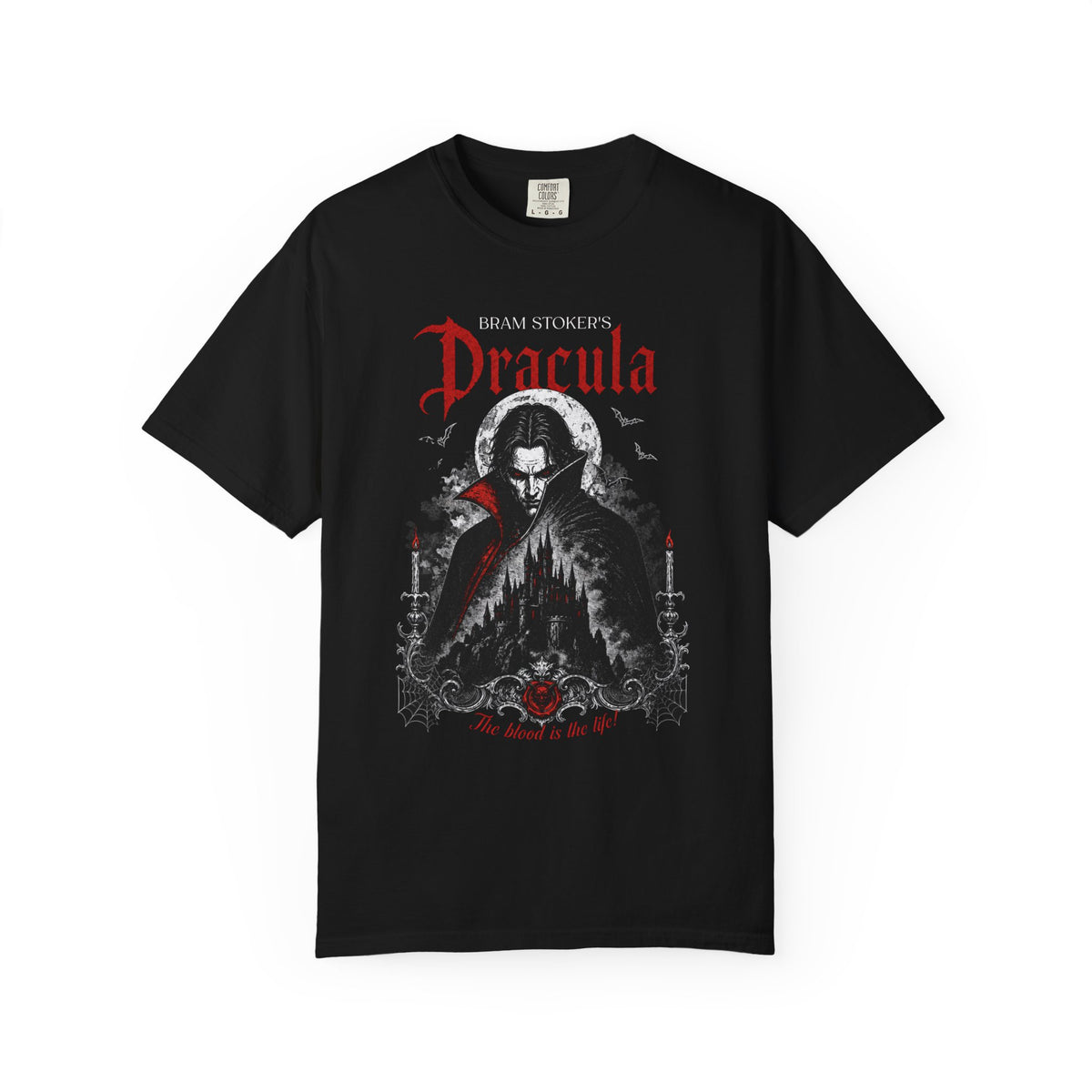 Dracula TShirt, Bram Stoker Fan, Horror Sweatshirt, Gothic Vampire Jumper, Halloween Tee, Spooky Season Fall Monster T-Shirt, Unisex Shirt