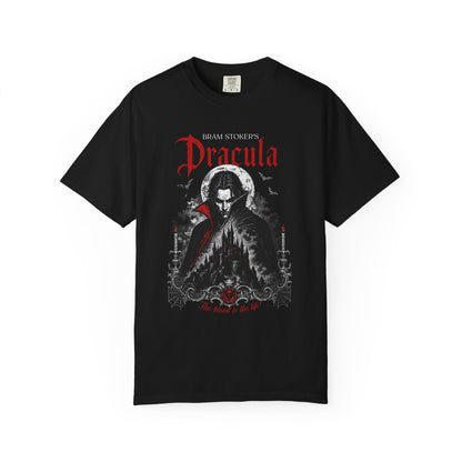 Dracula TShirt, Bram Stoker Fan, Horror Sweatshirt, Gothic Vampire Jumper, Halloween Tee, Spooky Season Fall Monster T-Shirt, Unisex Shirt