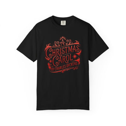 A Christmas Carol Shirt, Vintage Charles Dickens Victorian, Scrooge Fezziwig's Ball, Holiday Tradition X-Mas Movie Sweater Bookish Christmas T-Shirt Printify Black S